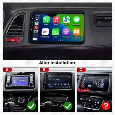 5GWiFi Upgrade Stereo Radio for Honda Vezel HR-V HRV 2013-2022 - Biorunn 8-Core Wireless Car-Play Android Auto GPS Navigation - 2GB RAM 32GB ROM 9 Inch Touch Screen Blue-Tooth RDS FM DSP SWC Camera | Biorunn Stereo 9 Inch 8-Core Wireless Car-Play Andro...