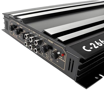 Car Power Amplifier 4-Channel Slim Stereo Car Audio Amplifier Amp 12V (4 Channel - 13.39 inch)