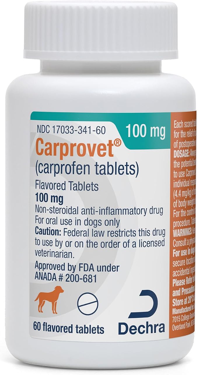 Carprovet® (carprofen Tablets) Flavored Tablets for Dogs - 100mg, 60 Tablets