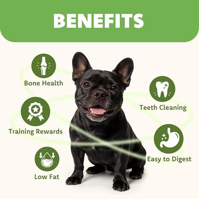 MON2SUN Dog Treats, Chicken Wrapped Calcium Bones Without Rawhide, 2.3 Inch Training Treats for Teeth Cleaning and Fresh Breath, Chews for Puppy and Small Dogs (28 Count - Pack of 1)