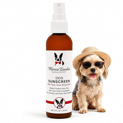 Warren London Dog Sunscreen Spray Protection with Aloe Vera I Dog Skin Soother I Puppy Sunblock I Made in USA- 4oz