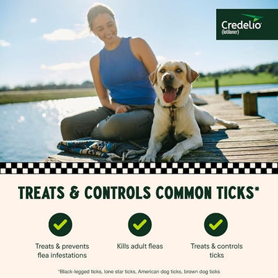 Credelio Tick & Flea Infestation Prevention and Treatment for Dogs 50.1-100 lbs. | 3-Month Supply