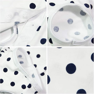 Dog’s Recovery Suit Post Surgery Shirt for Puppy, Wound Protective Clothes for Little Animals(White spot-XXS)