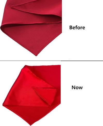 1 Pack Red Dog Bandana Plain Dog Scarf for Medium Large Dogs