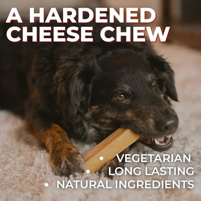 Bully Bunches Mega Authentic Yak Cheese Himalayan Chews for Giant Dogs & Super Aggressive Chewers - All Natural Dog Treat Dental Chews, Made with Real Yak Milk - Lactose & Rawhide Free (2 PK)
