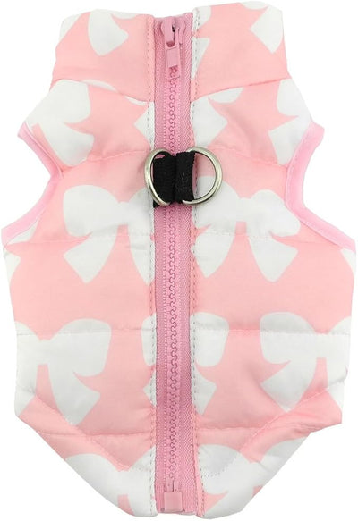 New Various Pet Cat Dog Soft Padded Vest Harness Small Dog Clothes Pink Bow M, Model: BFL049-Pink-M