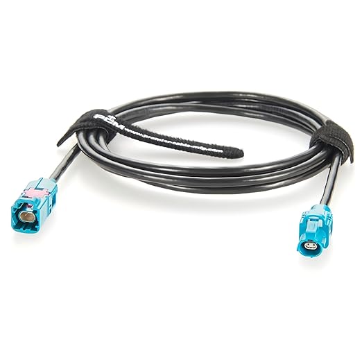 Rosenberger E6S10A-1CAZ5-Z to E6K10A-1CAZ5-Z H-MTD Automotive Ethernet Cable 10Gbps 100/1000BASE-T1 H-MTD Z Code Male to Female Extension Cable for ADAS, ECU, Robotaxi, In-Vehicle Networks(5M/16.4FT)