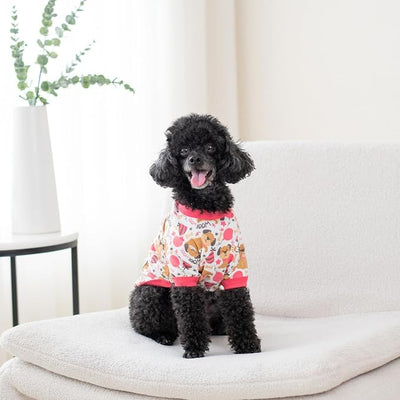 Pippo's Shop 2 Pack Dog Shirt Premium Peruvian Cotton, Fashionable and Cute Pet Apparel, Lightweight Stretch Puppy Soft Breathable T-Shirt (Bee & Pup-Girl Pack, X-Small)