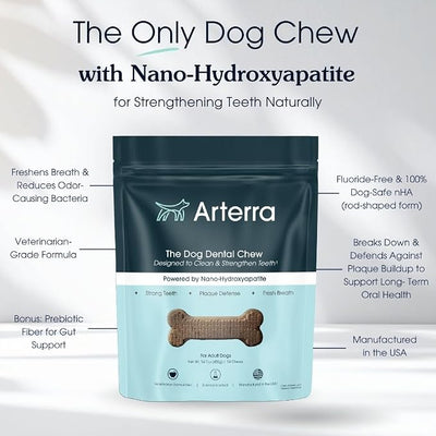 Arterra Pet Science Dental Chews for Dogs with Nano-Nydroxyapatite, 14Count