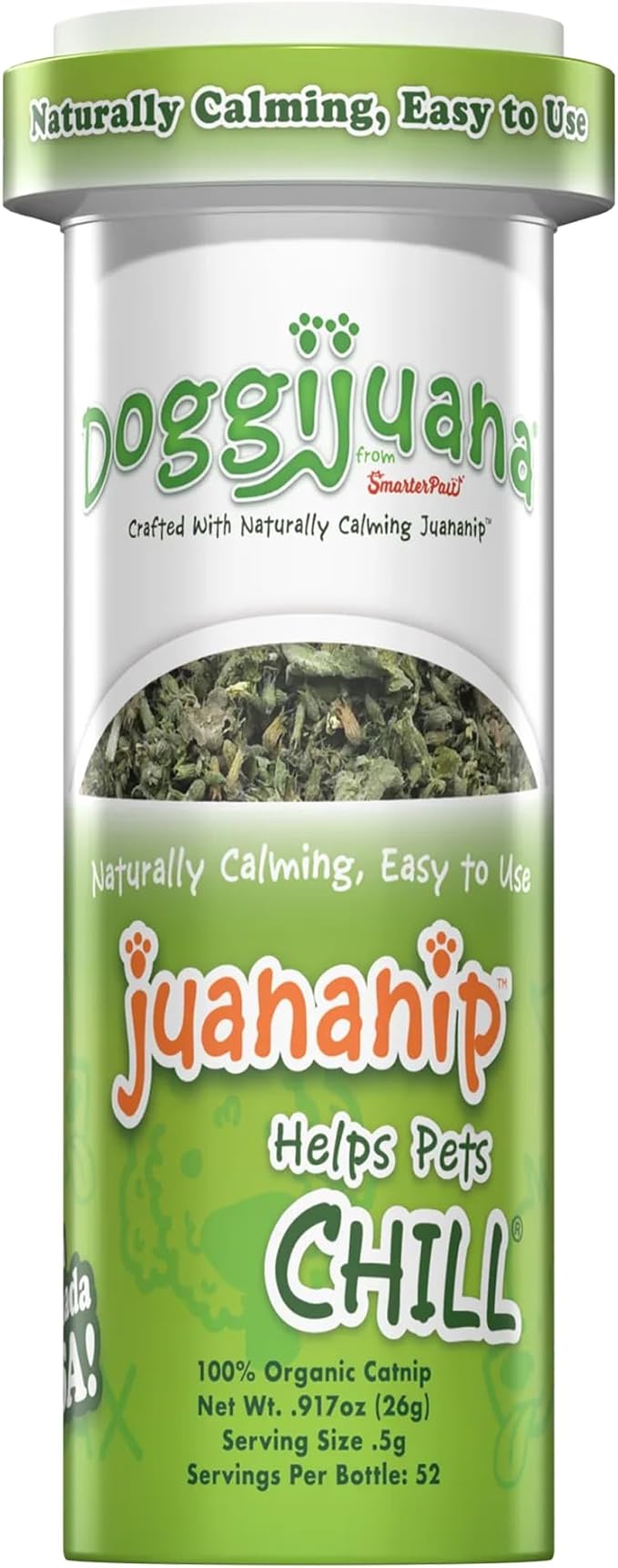 Doggijuana | Juananip™ Refill Bottle for Dogs | Premium Organic | Naturally Calming | Promotes Relaxation and Encourages Play | Grown in North America