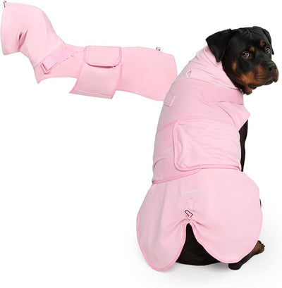 Spark Paws Anxiety Relief Vest for Dogs – Gentle Compression Dog Anxiety Suit, Calming Wrap for Separation Anxiety, Thunder, Fireworks, Suitable for Small Medium and Large Breeds - Pink - Size 5XL