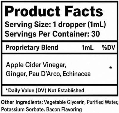 Yeast Infection Treatment for Dogs - Dog Yeast Infection Treatment - Helps Reduce Itching, Irritation, & Paw Licking - 1 fl oz - Bacon Flavor
