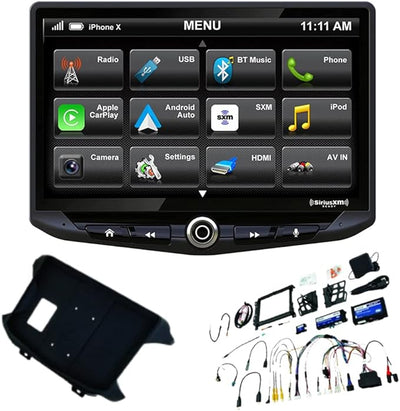 Stinger HEIGH10 Wrangler JL (18-23) & Gladiator JT (20-23) 10” HD Touchscreen Car Stereo, Apple CarPlay/Android Auto Radio, Bluetooth Receiver Head Unit, Off-Road Gauges, GPS, Audio EQ, Camera Inputs