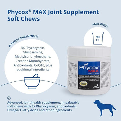 MAX Dog Joint Supplement Soft Chews,90 Ct,(Pack of 2)