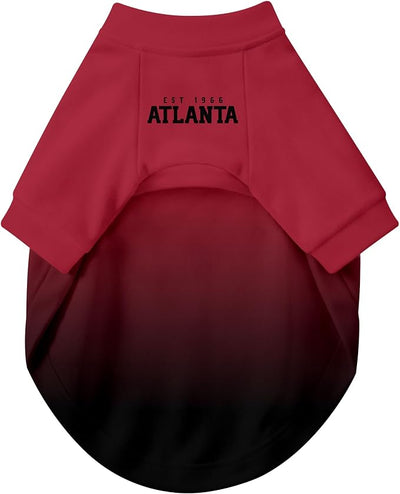 Atlanta Dog Clothes Jersey Style Personalized Pet T Shirt with Custom Name Number for Small Medium Large Dogs