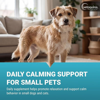 Vetoquinol Zylkene - Calming Oral Capsule for Small Cats & Dogs 11–22 lb - For Behavior & Occasional Anxiety - Perfect for Boarding, Vet Visits & Celebrations - Non-Drowsy & Lactose-Free - 30 Capsules