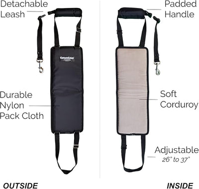 GINGERLEAD Dog Sling Hip Support Harness, Tall Female fits Tall, Lean Female Dogs Like Greyhounds or Great Danes. Padded Lifting Aid to Help Pets Up or Down Steps, in or Out of Vehicles. Made in USA