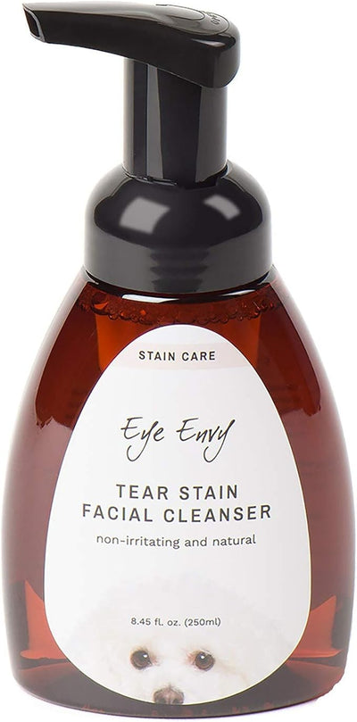Eye Envy Tear Stain Facial Cleanser for Dogs and Cats. Washes Away Crusty Eye Debris, Eye Boogers, Eye Discharge. Tearless Foaming Formula. Cleans Tear Stains. All-Natural. 8.45 fl. oz.