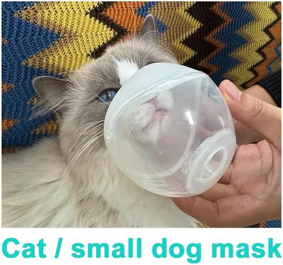 Portable Cat Inhaler with Cat Mask, Low Noise, Strong and Weak Modes for Cats & Small Dogs, Green S Size