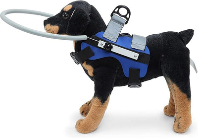 Ring Harness for Blind Dog, Lightweight Blind Ring for Pets, Blind Dog Bumper, Bump Guard for Blind Dogs Upgrade Blue Small