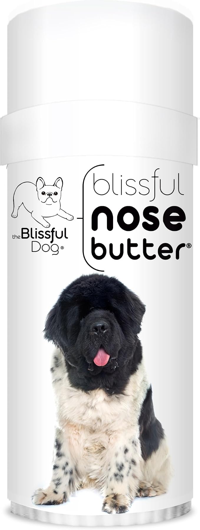 The Blissful Dog Landseer Newfoundland Nose Butter, Versatile Dog Nose Balm for Dry Nose, Handcrafted Nose Moisturizer, Easy-to-Apply Dog Essentials, Unscented, 2 oz.