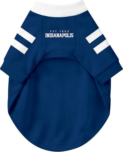 Indianapolis Dog Clothes Jersey Style Personalized Pet T Shirt with Custom Name Number for Small Medium Large Dogs