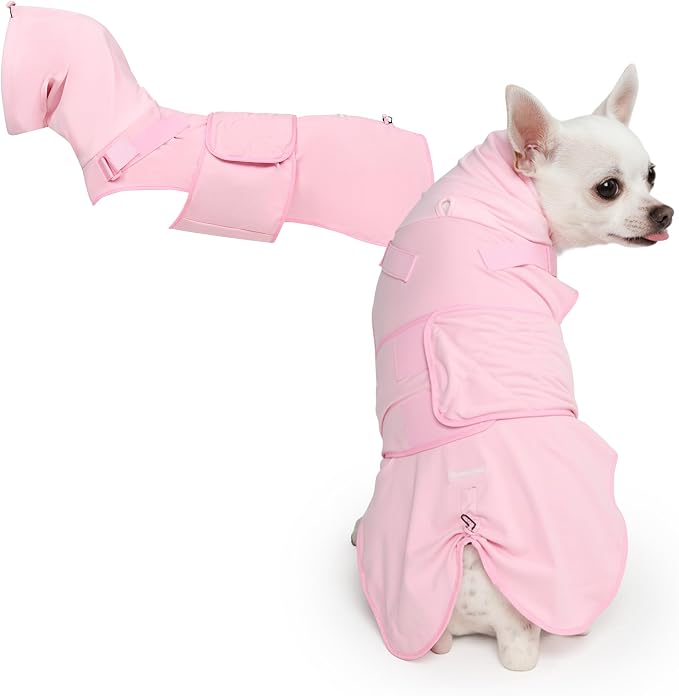 Spark Paws Anxiety Relief Vest for Dogs – Gentle Compression Dog Anxiety Suit, Calming Wrap for Separation Anxiety, Thunder, Fireworks, Suitable for Small Medium and Large Breeds - Pink - Size M
