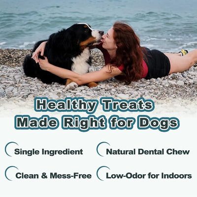 VITADAY 100% Fish Skin Dog Jerky Treats, Ring (S), 3 oz, 1-Pack | Natural dog jerky treats, rawhide alternative, 100% fish skin rich in collagen and omega-3, for all dogs, ring (S), 3 oz