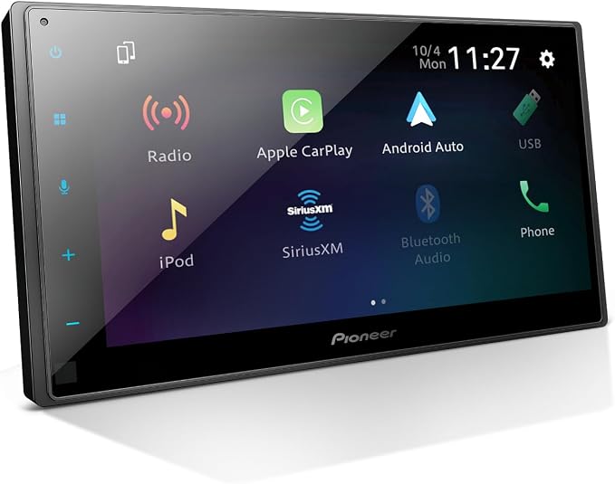 Pioneer DMH-W2770NEX 6.8" Capacitive Touchscreen, Double Din – Wireless & Wired Apple CarPlay & Android Auto, Bluetooth, Backup Camera, FLAC, Short Chassis, HD Radio