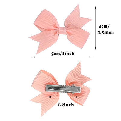 40PCS Dog Hair Bows with Clips 2Inch Girl Small Dog Apparel Accessories for Pet Puppy Cat 20 Color Pairs