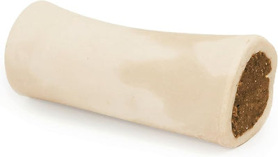 Cadet Stuffed Shin Bone, Long Lasting Dog Bones for Aggressive Chewers, High Protein Filled Dental Chew, Bully Stick Cheese Flavor Filling, 5-6" for Large Dogs