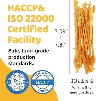 iPaw Turkey Tendons for Dogs, Single Protein, Hypoallergenic, All Natural Human Grade Puppy Chew, Rawhide Alternative Dog Treats, 1 Pack Strip (Large)