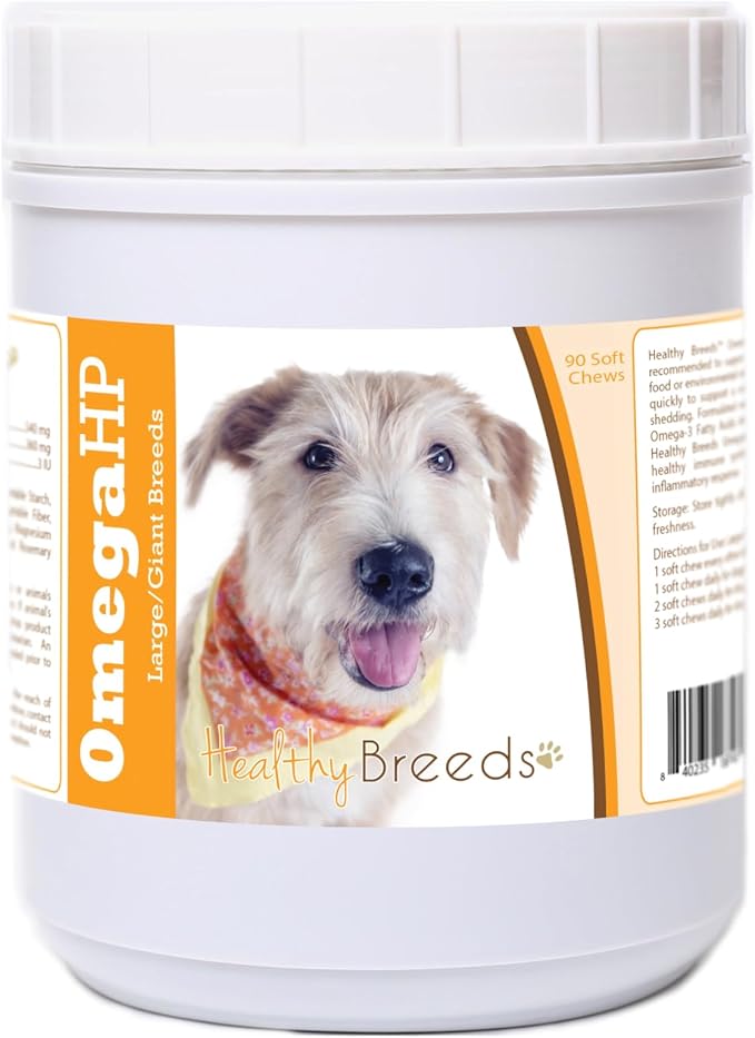 Healthy Breeds Glen of Imaal Terrier Omega HP Fatty Acid Skin and Coat Support Soft Chews 90 Count