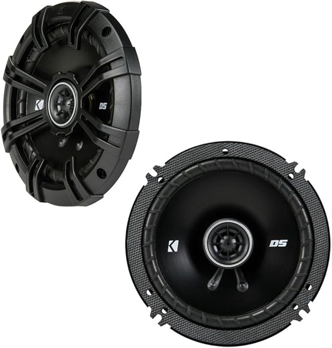KICKER DSC650 6.5-Inch (160-165mm) Coaxial Speakers, 4-Ohm (Pair)
