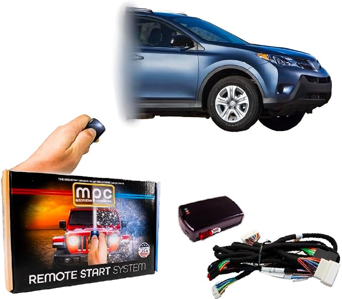 MPC Remote Start Kit Compatible with Toyota RAV4 2013-2018 || Plug and Play || Push to Start Vehicles Only || 5 Minute Install || Press Lock 3X to Start