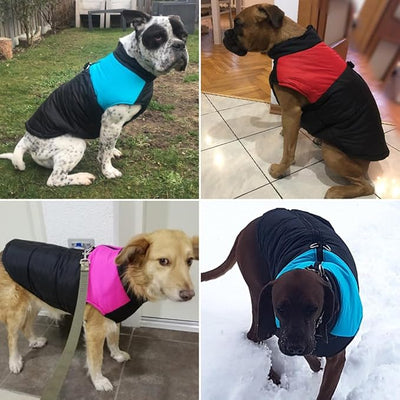 Winter Waterproof Windproof Dog Jacket - Warm Vest Coat for Small & Medium Dogs - Not Suitable for Big Dogs C-Pink Small