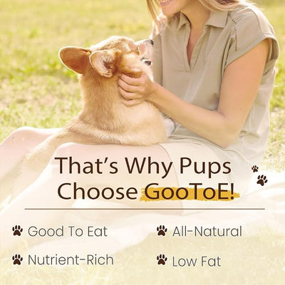Gootoe Dog Treats, All Natural, Low Fat, Premium Training Chews, Healthy & Easily Digestible, Treat and Train, Chicken Breast Wrapped Salmon Sticks, 1.5lb