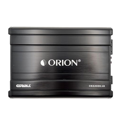 Orion Cobalt CBA2000.1D Monoblock 1-Channel Class D Amplifier for Car Subwoofer, 2000W Max, 500W RMS, 1/2/4 Ohm Stable, Adjustable Low Pass with Bass Boost, MOSFET Power Supply, Bass Knob Included