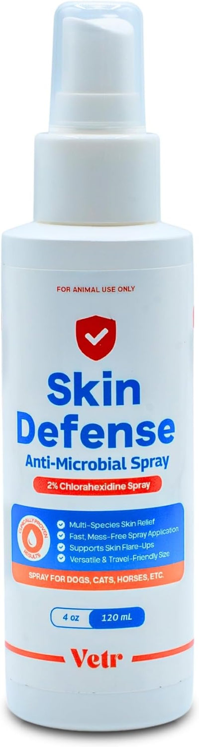 vetr Skin Relief Soothing Spray for Dogs and Cats - 4 oz (120 mL) - Gentle Topical Formula for Irritated Skin