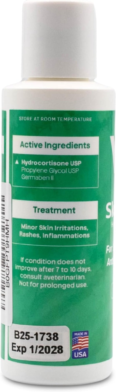 vetr Skin Relief Hydrocortisone Gel for Dogs - Topical Support for Itchy Skin and Hot Spots - 4 oz (120mL) - Vet-Formulated in USA