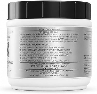 NUPRO® Joint and Immunity Support, 1 Pound, Small Breed | Supports joint health, Promotes flexibility, Supports immunity, Helps active and senior dogs, No wheat, corn or fillers