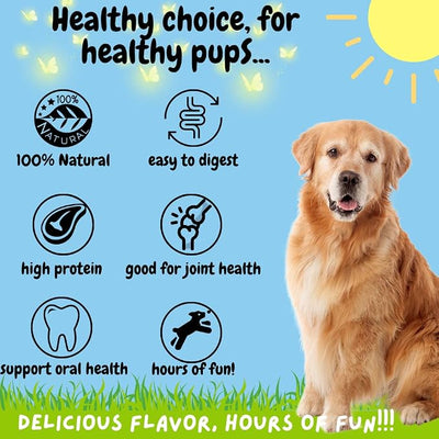 BULLYSTICKS & MORE 6 Inch Beef Trachea (6 Pack) | 100% Grass Fed | Long Lasting Dog Chews | Parents Choice Treats