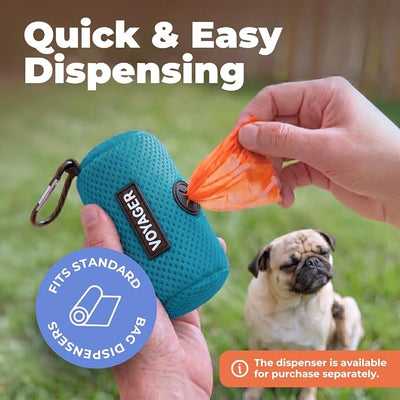 Best Pet Supplies Dog Poop Bags for Waste Refuse Cleanup, Doggy Roll Replacements for Outdoor Puppy Walking and Travel, Leak Proof and Tear Resistant, Thick Plastic - Assorted, 360 Bags