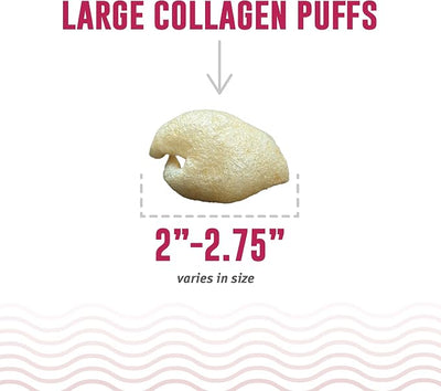Icelandic+ Collagen Puffs: Baked Beef Collagen W/Dehydrated Kelp 2.5oz - Treats for Med-Lg Dogs, Crunchy Protein Bites