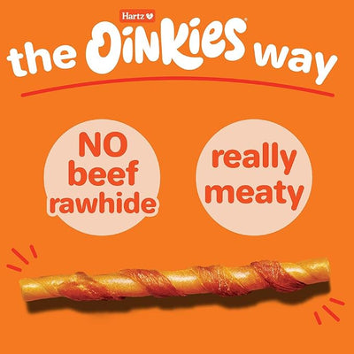 Oinkies Tender Twists Rawhide‑Free Dog Chews, 18 Count