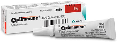 OPTIMMUNE Ophthalmic Ointment, 0.2% Cyclosporine, for Dogs, 3.5gm