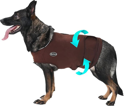 Meifsou Dog Anxiety Vest, Skin-Friendly Thunder Jacket for Dogs, Dog Calming Shirt for Thunder, Fireworks, Vet Visits and Separation - Keep Pet Calm Without Medicine & Training, Anti Anxiety for Dogs