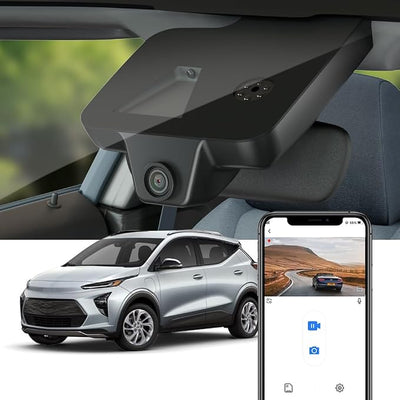 Fitcamx 4K Dash Cam Suitable for Chevy Bolt EV & EUV LT Premier 1LT 2LT 2022-2024 has Auto-Dimming (HD2-8155), OEM Look, UHD 2160P Video, WiFi&APP, Loop Recording, G-Sensor, Easy to Install, 64GB Card
