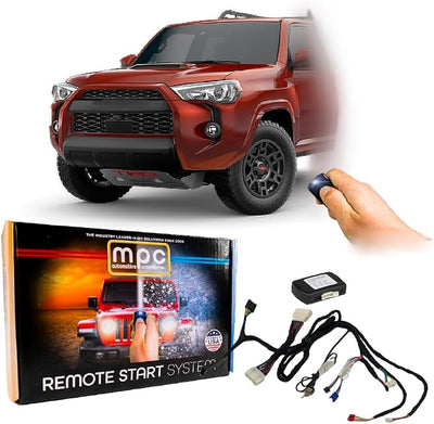MPC Remote Start Kit Compatible with 2022-2024 Toyota 4Runner || Press OEM Fob 3X Lock to Start || T-Harness Included || Easy Install || Push to Start Vehicles Only