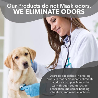 Odorcide K.O.E Kennel Odor Eliminator Concentrate – For Cages, Runs & More – For Home & Kennel w/Safe, Non-Enzymatic Formula - Frost Scent -16 oz